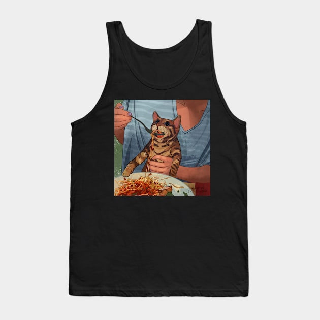 Spaghetti Lad Tank Top by Catwheezie